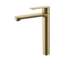 Inter Ceramic СМЕСИТЕЛ ЗА УМИВАЛНИК icf111321 brush gold ВИСОК (icf111321)