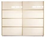 Spectral Mobila Gold Dulap 2500 Crem cu usi MDF Lucios Garderoba