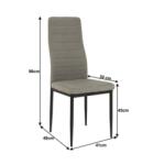  Scaun Bucatarie Si Dining COLETA NOVA Stofa Maro