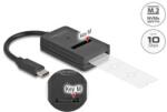 Delock M. 2 NVMe PCIe vagy SATA SSD kombinált átalakító USB Type-C 10 Gbps-vel (64198)