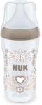Nuk Бебешко шише Nuk Perfect Match - Temperature control, PP, 260 ml, размер М, сърце (10216014) - ozone