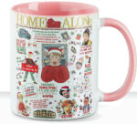 Deconline Customs Karácsonyi bögre "Reszkessetek betörők gyűjtemény" 330 ml kerámia Rózsaszín Full HD (DO129206-PINK-MUG)