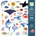 Djeco Abtibilduri metalice Ocean, Djeco (DJ09278) - ookee
