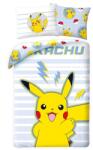 Halantex Pokemon, set lenjerie de pat single, cu fermoar, 140x200 cm Lenjerii de pat bebelusi‎, patura bebelusi