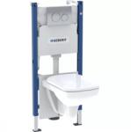 Geberit Duofix szerelőelem Rimless fali WC csészével, Delta öblíőtartállyal és nyomólappal 118.402. 21.2 (110.300.00.5-1)