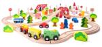 Woodyland Trenul Woody cu pod și oprire (OLP102193062) Trenulet