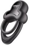 HoneyPlayBox Anello App-Controlled Vibrating Double Cock Ring with Clitoral Stimulator Black