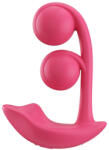 HoneyPlayBox Melody Pressure Sensing App-Controlled Twin Balls Clit& G-spot Vibrator Magenta Vibrator