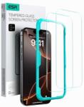 ESR ESR0305 ESR Apple iPhone 16 Plus Karcálló, ütésálló kijelzővédő üvegfólia, 9H tempered glass, törlőkendővel, 2 db-os csomag, átlátszó (ESR0305)
