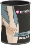 Mystim - Masturbator texturat pentru bărbați - design ondulat - alb (4260152462927)