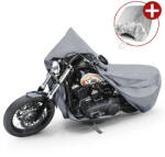 WALSER Motortakaró ponyva PREMIUM - CHOPPER - L méret - 250x100x130 cm szürke - WALSER (41090)