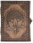 Ancient Wisdom Bőrkötésű kézműves notesz - Lótusz Mandala - 17, 5x12, 5x3 cm (LBN-58)