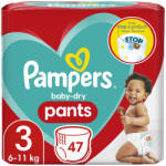 Pampers Pants Baby Dry Diaper 3 47buc Set 6-11kg