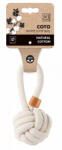 M-PETS kötéljáték füles labda 8cm fehér (M10646801)