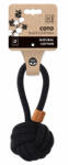 M-PETS kötéljáték füles labda 8cm fekete (M10647108) - kedvence