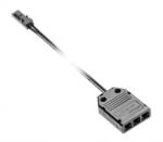 GTV LZ-AKZ312-10N Csatlakozó LED világításhoz, elosztó fekete 3 aljzat 2 m AWG24 kábellel és mini amp m csatlakozóval (LZ-AKZ312-10N)