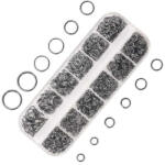  Fém szerelőkarika szett - 4-10 mm, 1050 db, antikezüst