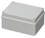 Elettrocanali Doza aplicata patrata 150x110x70mm IP56 pentru distributie jonctiune ABS rezistenta UV fara presetupe margini netede (EC410C5)