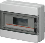 Elettrocanali Tablou electric aplicat Elettrocanali 8 module IP65 IK08 cu usa transparenta fumurie (EC62008)