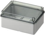 Elettrocanali Doza aplicata transparenta 150x110x70mm IP56 pentru distributie jonctiune ABS rezistenta UV fara presetupe margini netede (EC420C5)