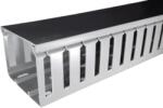 Elettrocanali Canal cablu perforat slitat Elettrocanali 80x40mm gri pentru circuite electrice (ECA8040)