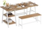  Set Bucatarie si Dining ZAFAR Stejar/Alb
