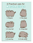 Pyramid Tablou Art Print Pyramid Animation: Pusheen - Practical Uses For Marshmallows (LFP12167P)
