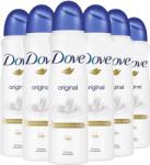 Dove Original, deodorant spray cu 1/4 crema hidratanta, 48h protectie, 6 x 150 ml (6912)