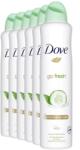 Dove Go Fresh Cucumber & Green Tea, antiperspirant femei, 48h protectie, 6 x 250 ml (6915)