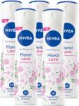 Nivea Floral Love, antiperspirant spray femei, 72h protectie, 5x150 ml (46068)