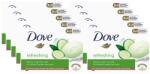 Dove Refreshing castravete & ceai verde, sapun solid cu 1/4 crema hidratanta, 10 buc/set, 90 gr (36406)