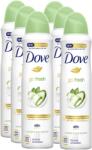 Dove Go Fresh Cucumber & Green Tea, antiperspirant femei, 48h protectie, 6 x 150 ml (6902)