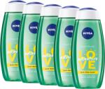 Nivea Love Adventure cu Aloe Vera, gel de dus hidratant , 5x250 ml (32845)