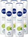 Nivea Fresh Citrus, antiperspirant spray femei, 48h protectie, 5x150 ml (11141)