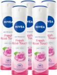 Nivea Fresh Rose Touch, antiperspirant spray femei, 5x150 ml (29815)