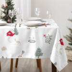 Goldea karácsonyi szögletes terítő - extra erős 100% - os pamut - tradicionális karácsonyi 140 x 220 cm
