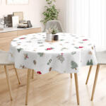 Goldea karácsonyi kör alakú terítő - extra erős 100% - os pamut - tradicionális karácsonyi Ø 120 cm