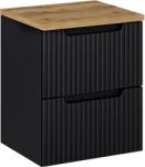 Comad Set dulap Comad Nova Black NOVA BLACK D2 82-50-2S, blat Comad Nova Oak NOVA OAK A 89-50 (SETNOBBOAK50CMS)