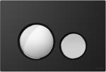 Cersanit Luna buton de spălare pentru WC crom lucios-negru K97-0559 (K970559)