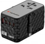Verbatim Incarcator de retea 3x USB Type-C, 1x USB GaN 85W Negru (32127)