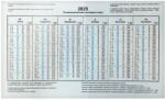 Egyéb Formular TB calendar 2025. A. 3516-38/2025 (A.3516-38/2025)