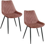 AKORD 0488 Étkezőszék szett 2 db - púder rózsaszín (2xCSJ.0488-P)