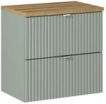 Comad Készlet szekrény Comad Line Reed Green LINE REED GREEN D 82-60-2S, pult Comad Nova Oak NOVA OAK A 89-60 (SETLRGBOAK60CMS)