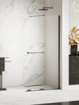 NEW TRENDY Smart Black zuhanykabin fal walk-in 80 cm fekete matt/átlátszó üveg EXK-6674 (EXK6674)