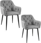 AKORD 030 Étkezőszék szett 2 db - szürke (2xCSJ.030-GR)