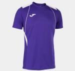 Joma CHAMPIONSHIP VII SHORT SLEEVE T-SHIRT dressz / póló lila fehér 3XL