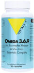 Vit All Plus Мозъчна, зрителна и сърдечна функция - oмега 3-6-9 (от рибено, ленено и пореч масло), 50 капсули (660771 (agecomp) vp)