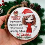 Gravolo Glob de Craciun premium personalizat pentru asistenta (C1109)