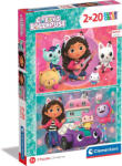Clementoni Gabby', s Dollhouse Supercolor 2x20 bucăți puzzle - Clementoni (24802) Puzzle