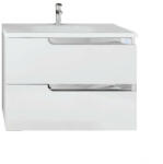 Piramida Euridika fali bútor öntött műmárvány mosdóval 100 cm (100H)